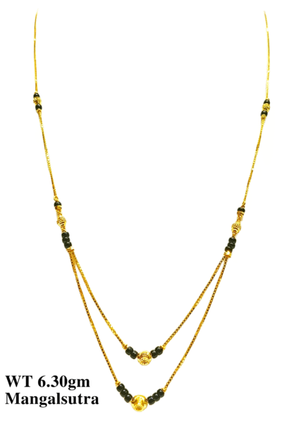 22 Kt Gold Fancy Light Weight Mangalsutra-73